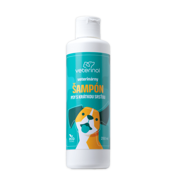 VETERINOL šampón pre psy s krátkou srsťou 250ml